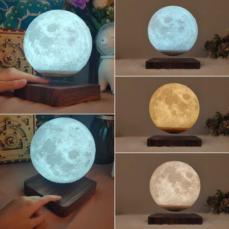 Customized Creative 3D Magnetic Levitation Moon Lamp Night Light Rotating Led Moon Floating Lamp Customized Creative 3D Magnetic Levitation Moon Lamp Night Light Rotating Led Moon Floating Lamp